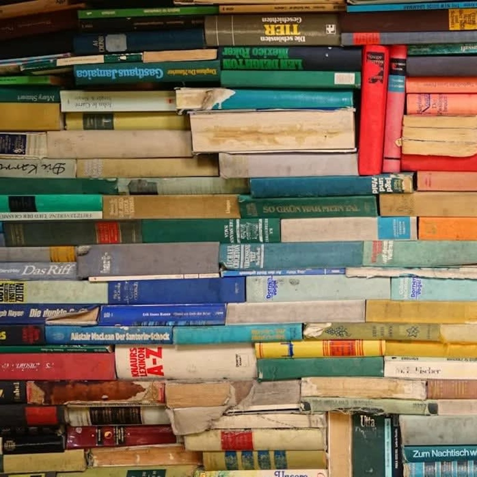 Stacked books